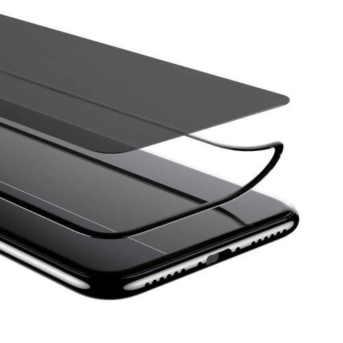 Kup Szkło hartowane 3D prywatyzujące Baseus 0.23mm na cały ekran iPhone X/Xs (czarne) - BSU713BLK - {ean13} - Sklep Home Screen
