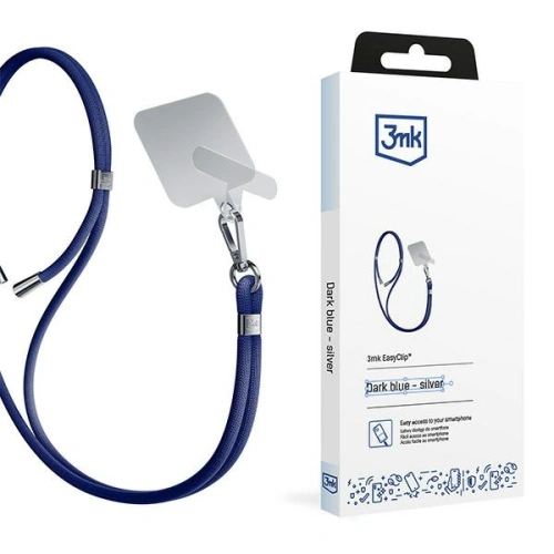 Kup Smyč do telefonu 3MK EasyClip Dark Blue stříbrná - 3MK6165 - {ean13} - Sklep Home Screen