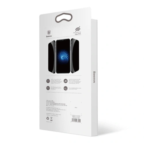 Kup Szkło hartowane 3D prywatyzujące Baseus 0.23mm na cały ekran iPhone X/Xs (czarne) - BSU713BLK - {ean13} - Sklep Home Screen