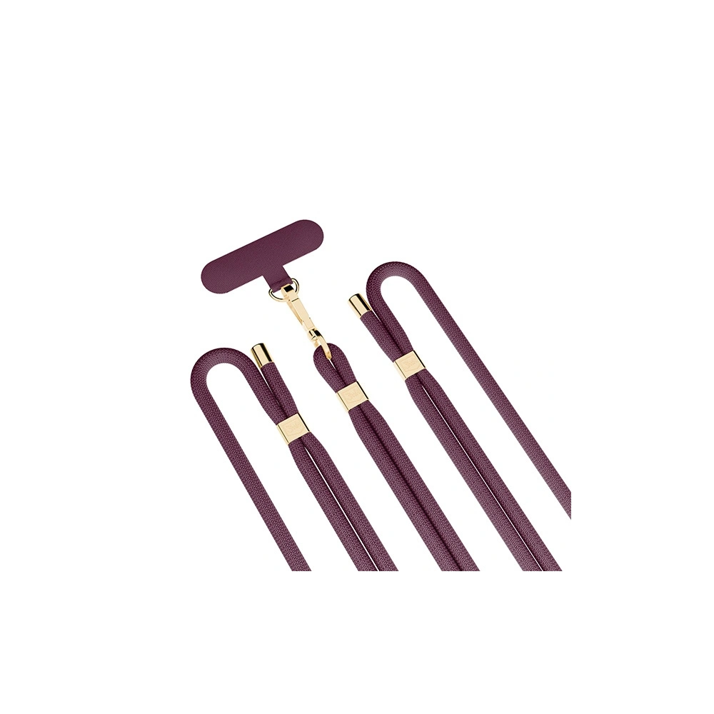 Smycz do telefonu 3MK EasyClip Elite Mulberry gold