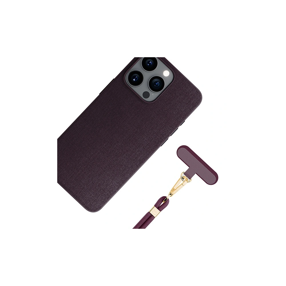 Smycz do telefonu 3MK EasyClip Elite Mulberry gold