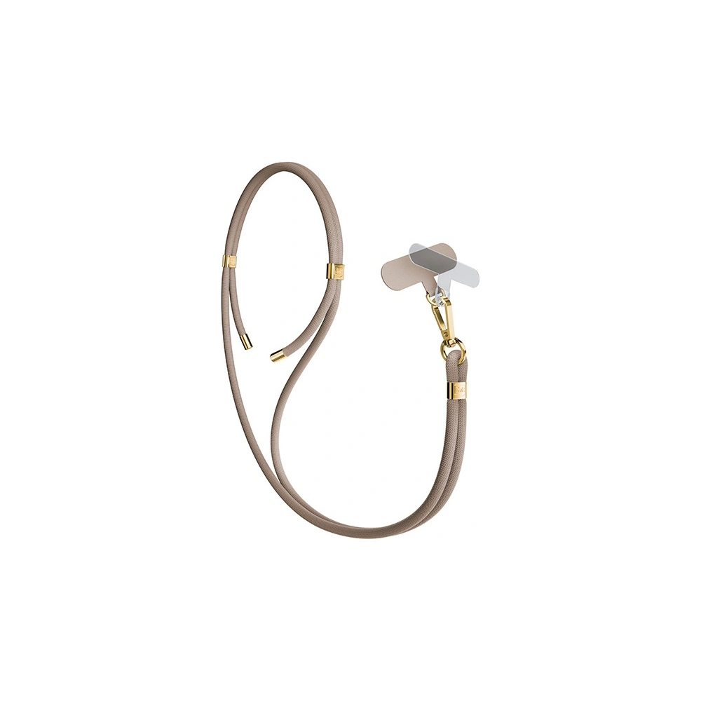 Smycz do telefonu 3MK EasyClip Elite Taupe gold