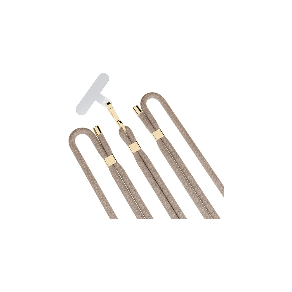 Smycz do telefonu 3MK EasyClip Elite Taupe gold