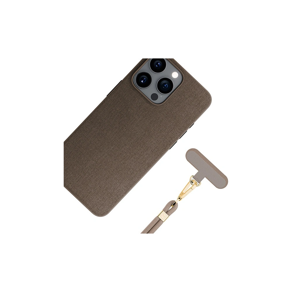Smycz do telefonu 3MK EasyClip Elite Taupe gold