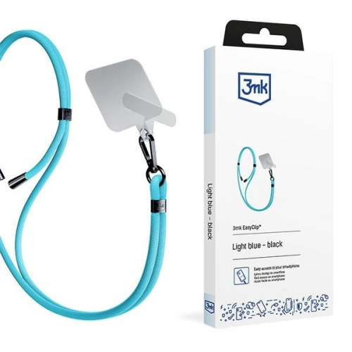 Buy 3MK EasyClip Light Blue black phone lanyard - 3MK6175 - {ean13} - Home Screen Store Europe