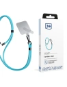 3MK EasyClip Light Blue black phone lanyard