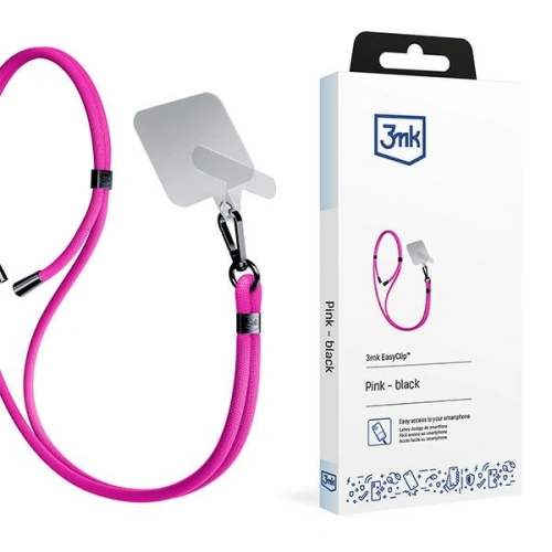 Buy 3MK EasyClip Pink black phone lanyard - 3MK6176 - {ean13} - Home Screen Store Europe