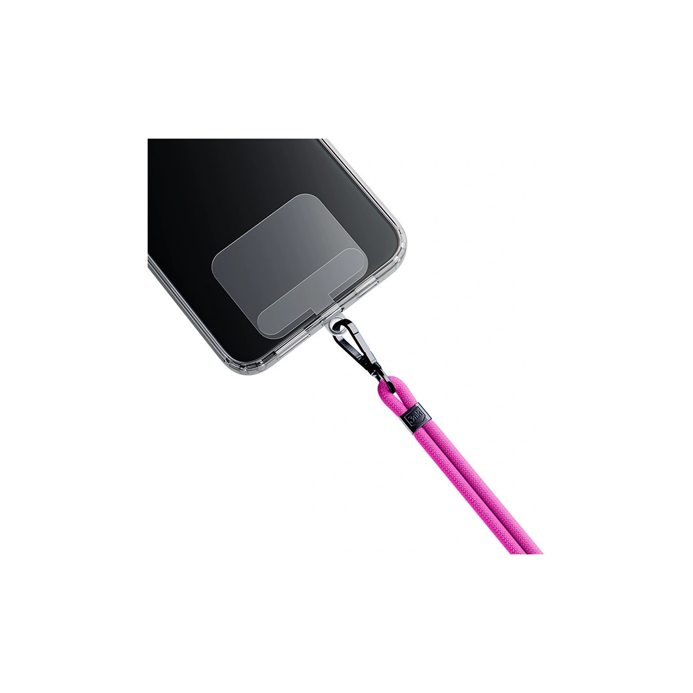 Smycz do telefonu 3MK EasyClip Pink black