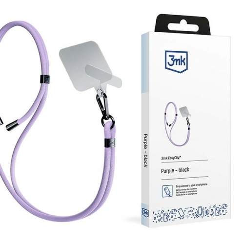 Buy 3MK EasyClip Purple black phone lanyard - 3MK6177 - {ean13} - Home Screen Store Europe