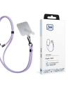 3MK EasyClip Purple black phone lanyard