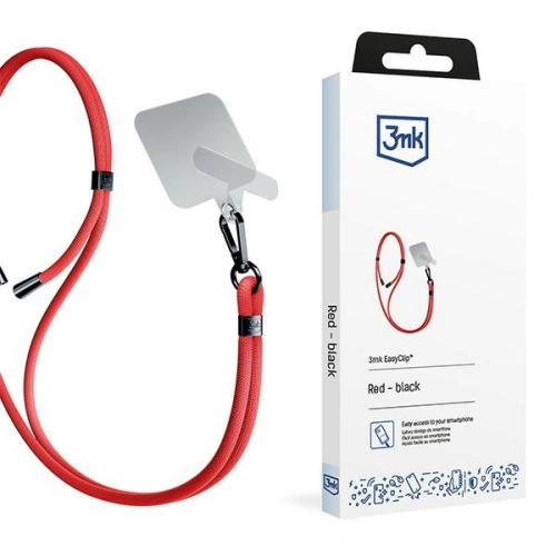 Buy 3MK EasyClip Red black phone lanyard - 3MK6178 - {ean13} - Home Screen Store Europe