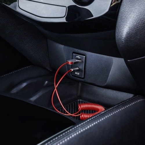 Kup Bluetooth 5.0 audio adapter Baseus USB, AUX (piros) - BSU717RED - {ean13} - Sklep Home Screen