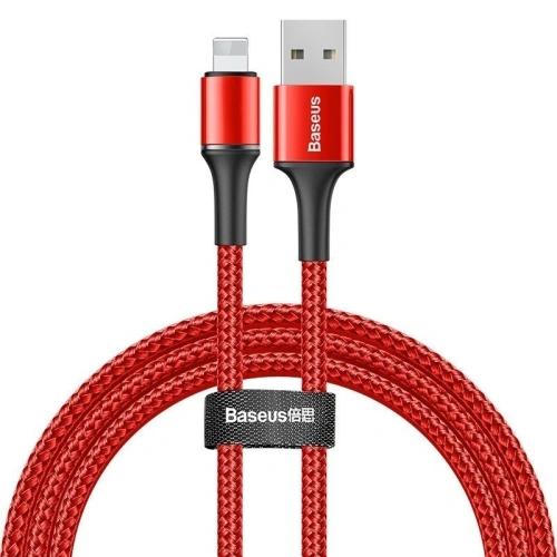 Kup Kabel lightning z podświetleniem LED Baseus Halo 2.4A 1m (czerwony) - BSU718RED - {ean13} - Sklep Home Screen