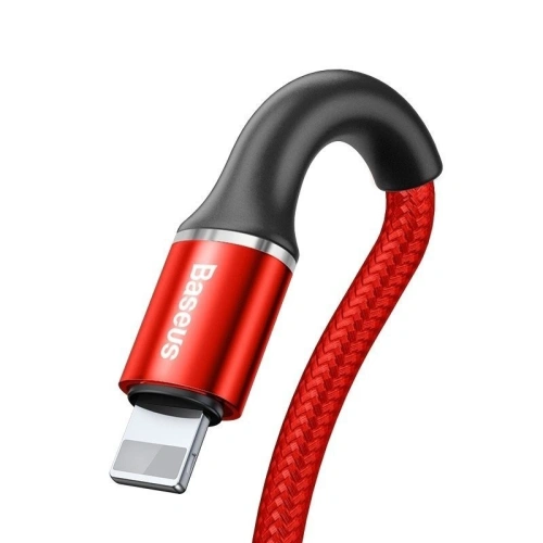 Kup Kabel lightning z podświetleniem LED Baseus Halo 2.4A 1m (czerwony) - BSU718RED - {ean13} - Sklep Home Screen