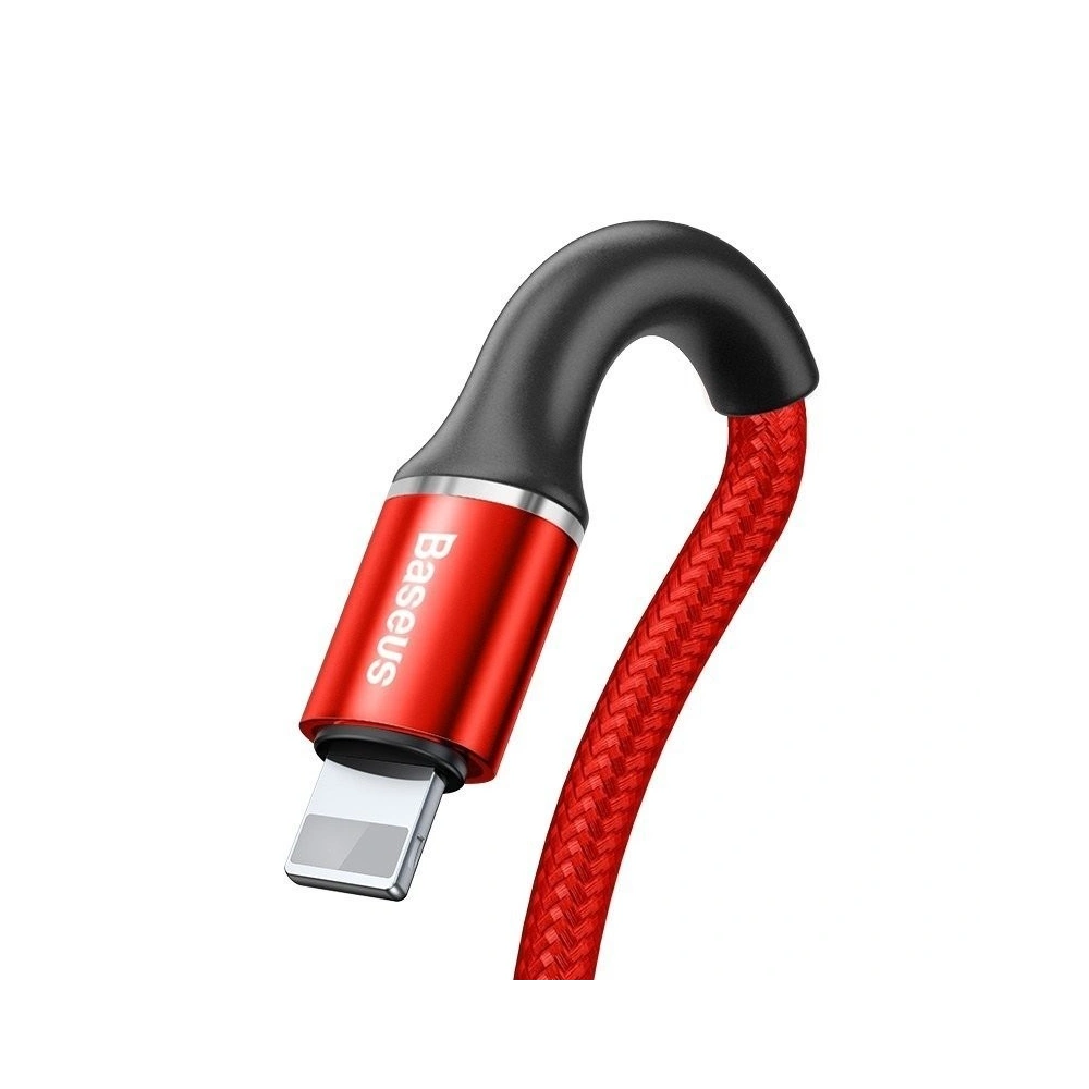 Kabel lightning z podświetleniem LED Baseus Halo 2.4A 1m (czerwony)