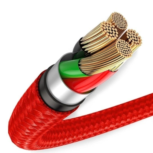 Kup Kabel lightning z podświetleniem LED Baseus Halo 2.4A 1m (czerwony) - BSU718RED - {ean13} - Sklep Home Screen
