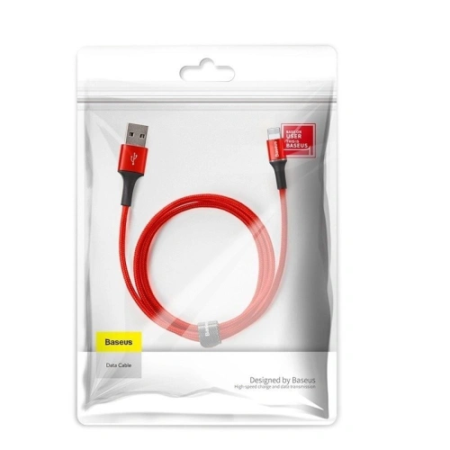 Kup Kabel lightning z podświetleniem LED Baseus Halo 2.4A 1m (czerwony) - BSU718RED - {ean13} - Sklep Home Screen
