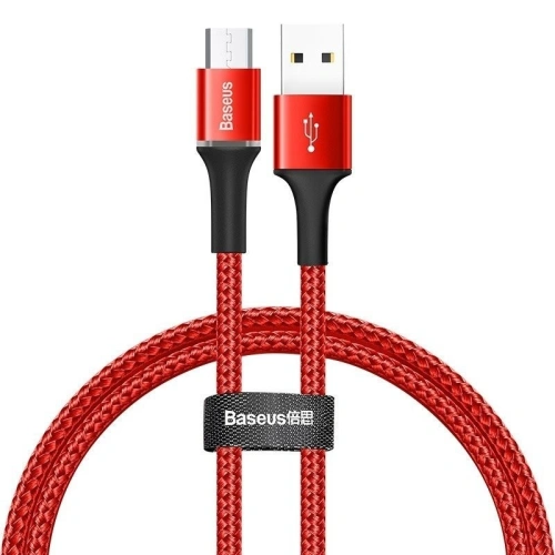 Kup Micro USB kábel LED világítással Baseus Halo 3A 0.5m (piros) - BSU719RED - {ean13} - Sklep Home Screen