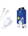 Netzteil 3MK Hyper Charger PD 25W weiß/white + USB-C / USB-C Kabel
