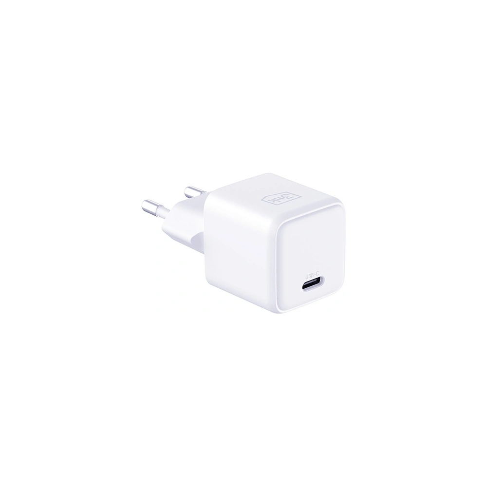 Ładowarka sieciowa 3MK Hyper Charger PD 25W biała/white + kabel USB-C / USB-C
