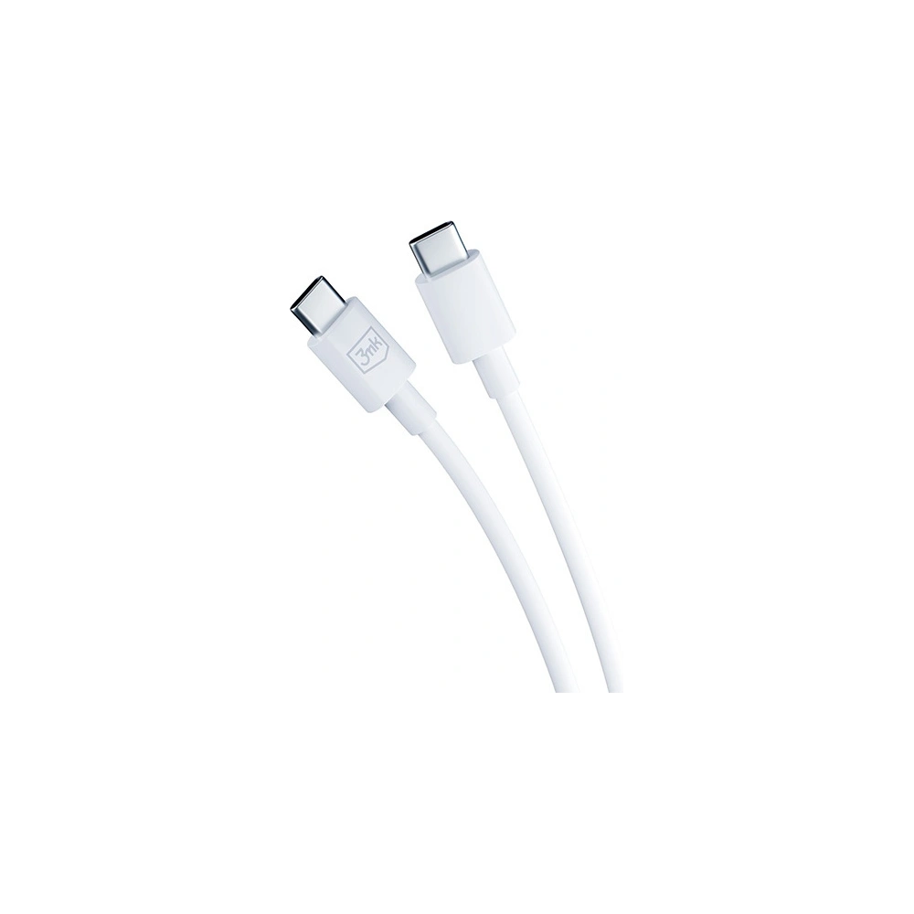 Ładowarka sieciowa 3MK Hyper Charger PD 25W biała/white + kabel USB-C / USB-C