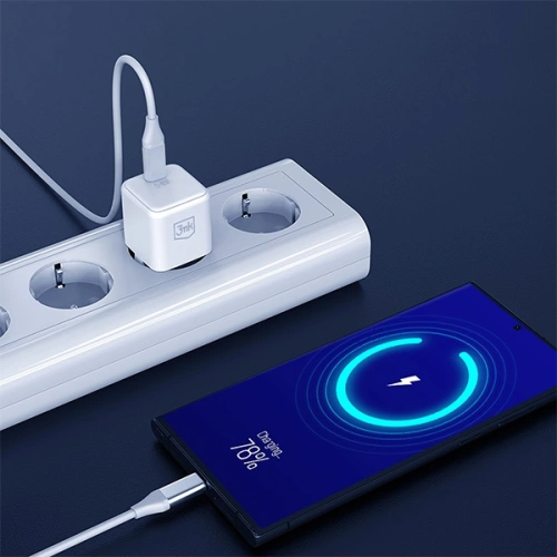 Kup Ładowarka sieciowa 3MK Hyper Charger PD 25W biała/white + kabel USB-C / USB-C - 3MK6196 - {ean13} - Sklep Home Screen