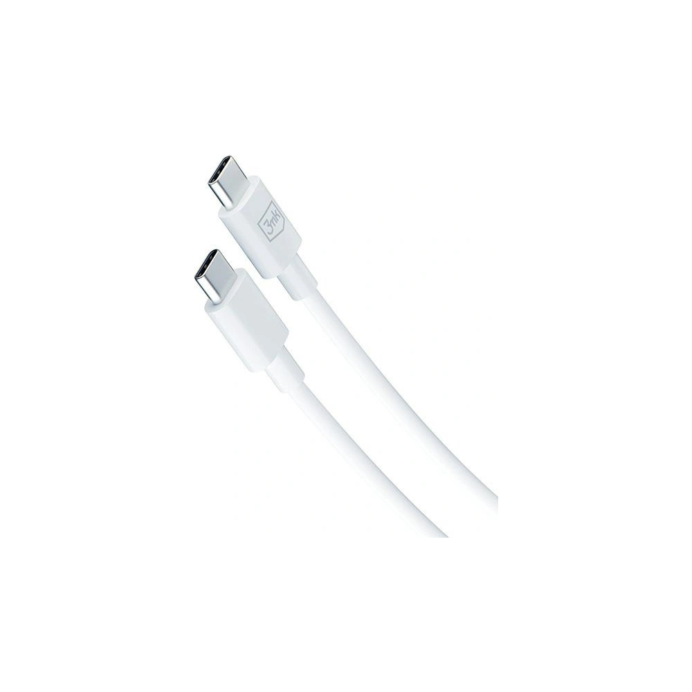 Ładowarka sieciowa 3MK Hyper Charger PD 25W biała/white + kabel USB-C / USB-C