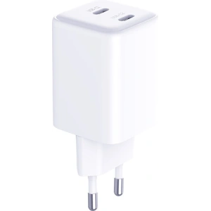 Ładowarka sieciowa 3MK Hyper Charger PD 45W biała/white + 2x kabel USB-C / USB-C