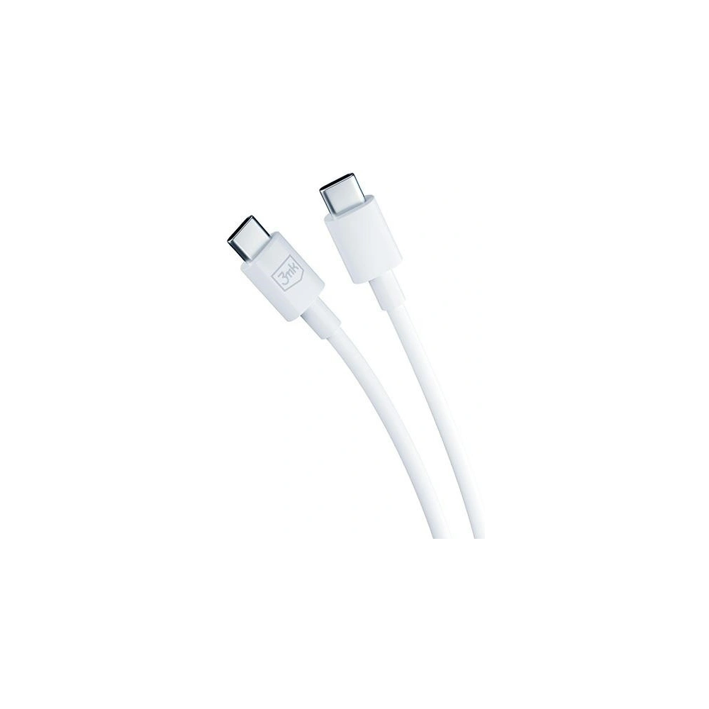 Ładowarka sieciowa 3MK Hyper Charger PD 45W biała/white + 2x kabel USB-C / USB-C