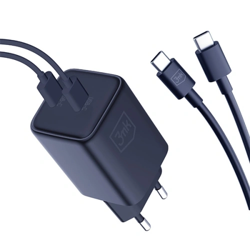 Kup Ładowarka sieciowa 3MK Hyper Charger PD 45W czarna/black + 2x kabel USB-C / USB-C - 3MK6198 - {ean13} - Sklep Home Screen