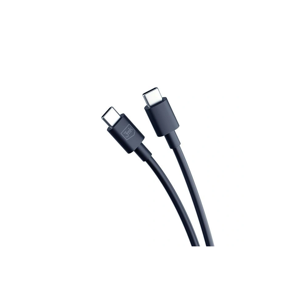 Ładowarka sieciowa 3MK Hyper Charger PD 45W czarna/black + 2x kabel USB-C / USB-C
