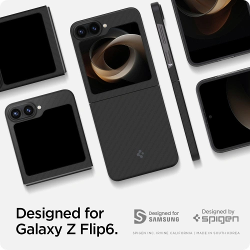 Buy Spigen Airskin Samsung Galaxy Z Flip 6 Aramid Black - SPN3439 - {ean13} - Home Screen Store Europe