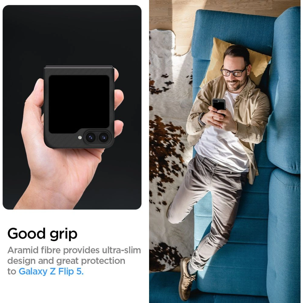 Etui Spigen Airskin Samsung Galaxy Z Flip 6 / 7 FE Aramid Black
