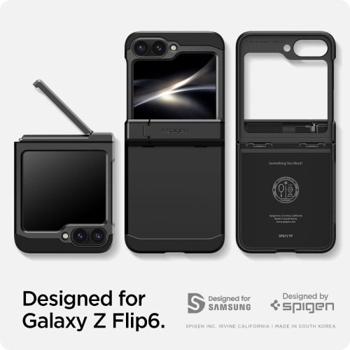 Kup Etui Spigen Tough Armor Pro Samsung Galaxy Z Flip 6 Fekete - SPN3440 - {ean13} - Sklep Home Screen