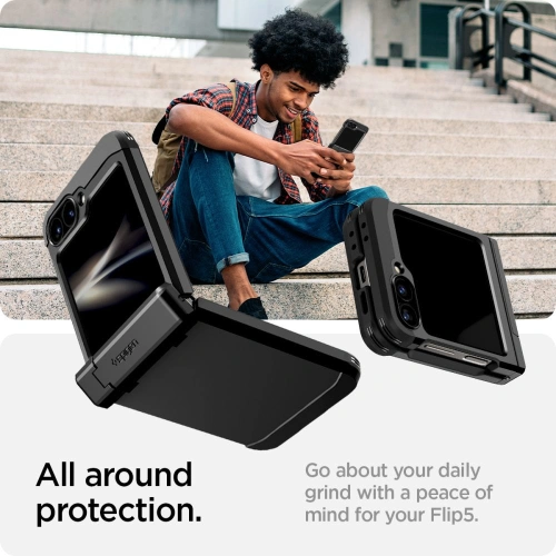 Kup Etui Spigen Tough Armor Pro Samsung Galaxy Z Flip 6 Fekete - SPN3440 - {ean13} - Sklep Home Screen