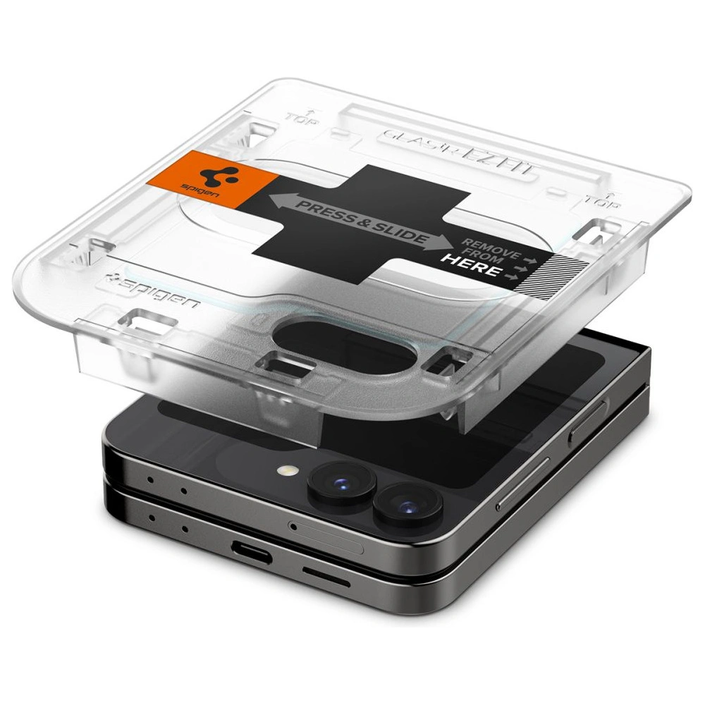 Szkło hartowane Spigen GLAS.tR ez Fit Samsung Galaxy Z Flip 6 / 7 FE Clear [2 PACK]