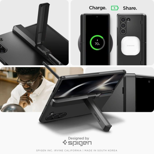 Buy Spigen Tough Armor Pro Pen Samsung Galaxy Z Fold 6 Black - SPN3445 - {ean13} - Home Screen Store Europe