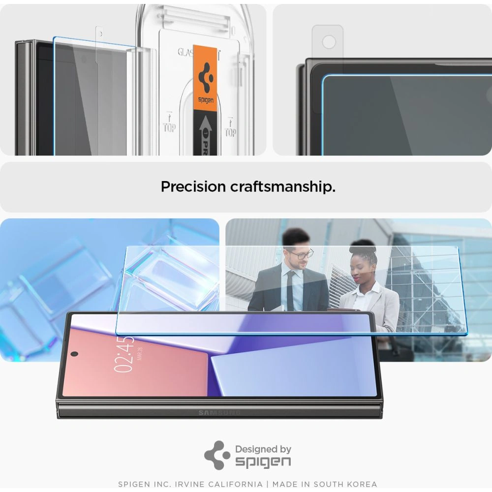 Szkło hartowane Spigen GLAS.tR ez Fit Samsung Galaxy Z Fold 6 Clear [2 PACK]