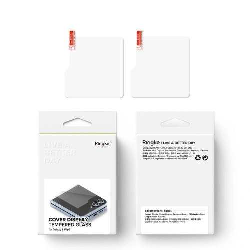 Kup Tvrzené sklo na vnější obrazovku Ringke Cover Display Samsung Galaxy Z Flip 6 Clear [2 PACK] - RGK1989 - {ean13} - Sklep Home Screen