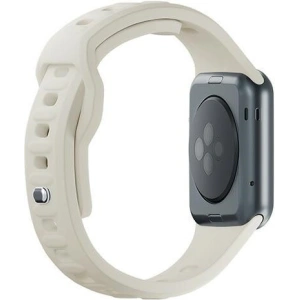 Kup Pasek 3MK silikonový pro hodinky Apple Watch 4/5/6/7/SE/8/9/10 40/41/42mm béžový/beige - 3MK6225 - {ean13} - Sklep Home Screen