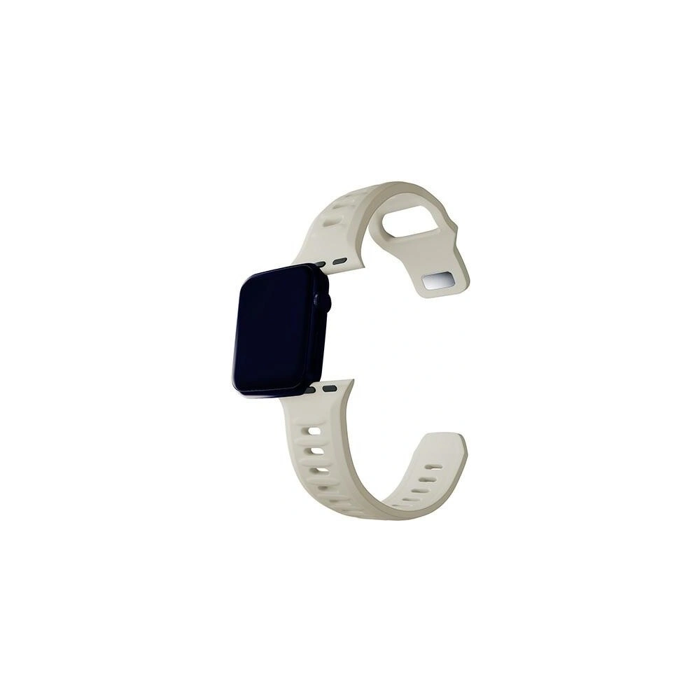 Pasek 3MK Silicone Watch Strap Apple Watch 4/5/6/7/SE/8/9/10 40/41/42mm beżowy/beige