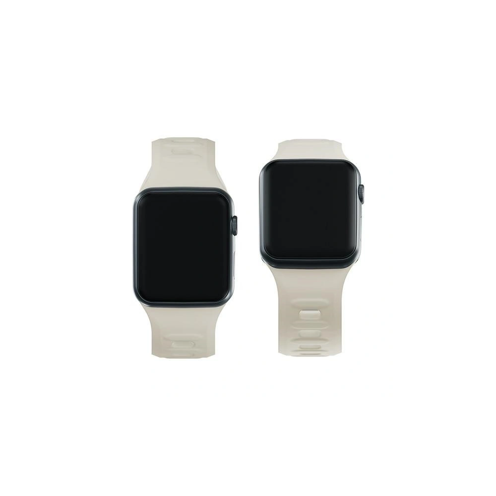 Pasek 3MK Silicone Watch Strap Apple Watch 4/5/6/7/8/9/SE/Ultra 42/44/45/49mm beżowy/beige