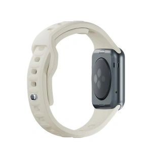 Kup 3MK Silikon-Uhrenarmband Apple Watch 4/5/6/7/8/9/SE/Ultra 42/44/45/49mm beige/beige - 3MK6226 - {ean13} - Sklep Home Screen