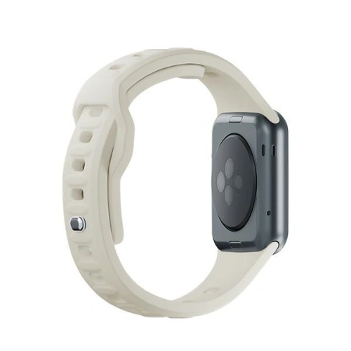Kup 3MK Silikon-Uhrenarmband Apple Watch 4/5/6/7/8/9/SE/Ultra 42/44/45/49mm beige/beige - 3MK6226 - {ean13} - Sklep Home Screen