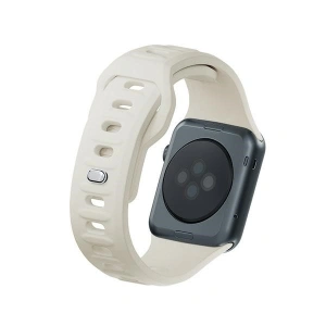 Kup 3MK Silikon-Uhrenarmband Apple Watch 4/5/6/7/8/9/SE/Ultra 42/44/45/49mm beige/beige - 3MK6226 - {ean13} - Sklep Home Screen