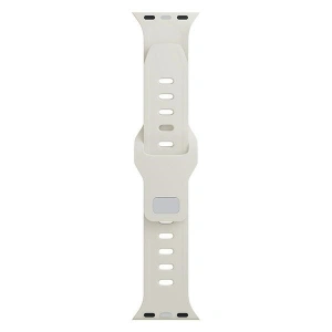 Kup 3MK Silikon-Uhrenarmband Apple Watch 4/5/6/7/8/9/SE/Ultra 42/44/45/49mm beige/beige - 3MK6226 - {ean13} - Sklep Home Screen