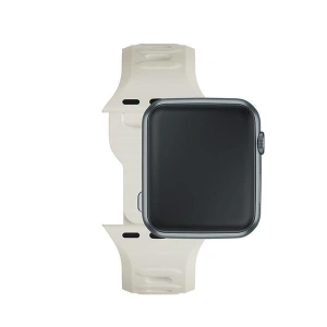 Kup 3MK Silikon-Uhrenarmband Apple Watch 4/5/6/7/8/9/SE/Ultra 42/44/45/49mm beige/beige - 3MK6226 - {ean13} - Sklep Home Screen