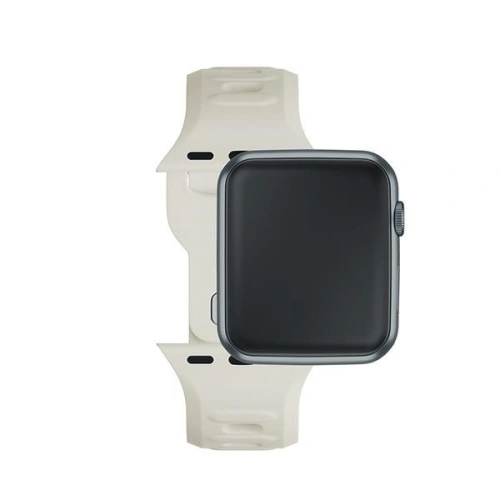 Kup 3MK Silikon-Uhrenarmband Apple Watch 4/5/6/7/8/9/SE/Ultra 42/44/45/49mm beige/beige - 3MK6226 - {ean13} - Sklep Home Screen