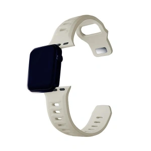 Kup 3MK Silikon-Uhrenarmband Apple Watch 4/5/6/7/8/9/SE/Ultra 42/44/45/49mm beige/beige - 3MK6226 - {ean13} - Sklep Home Screen