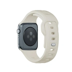Kup 3MK Silikon-Uhrenarmband Apple Watch 4/5/6/7/8/9/SE/Ultra 42/44/45/49mm beige/beige - 3MK6226 - {ean13} - Sklep Home Screen